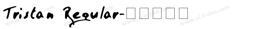 Tristan Regular字体转换